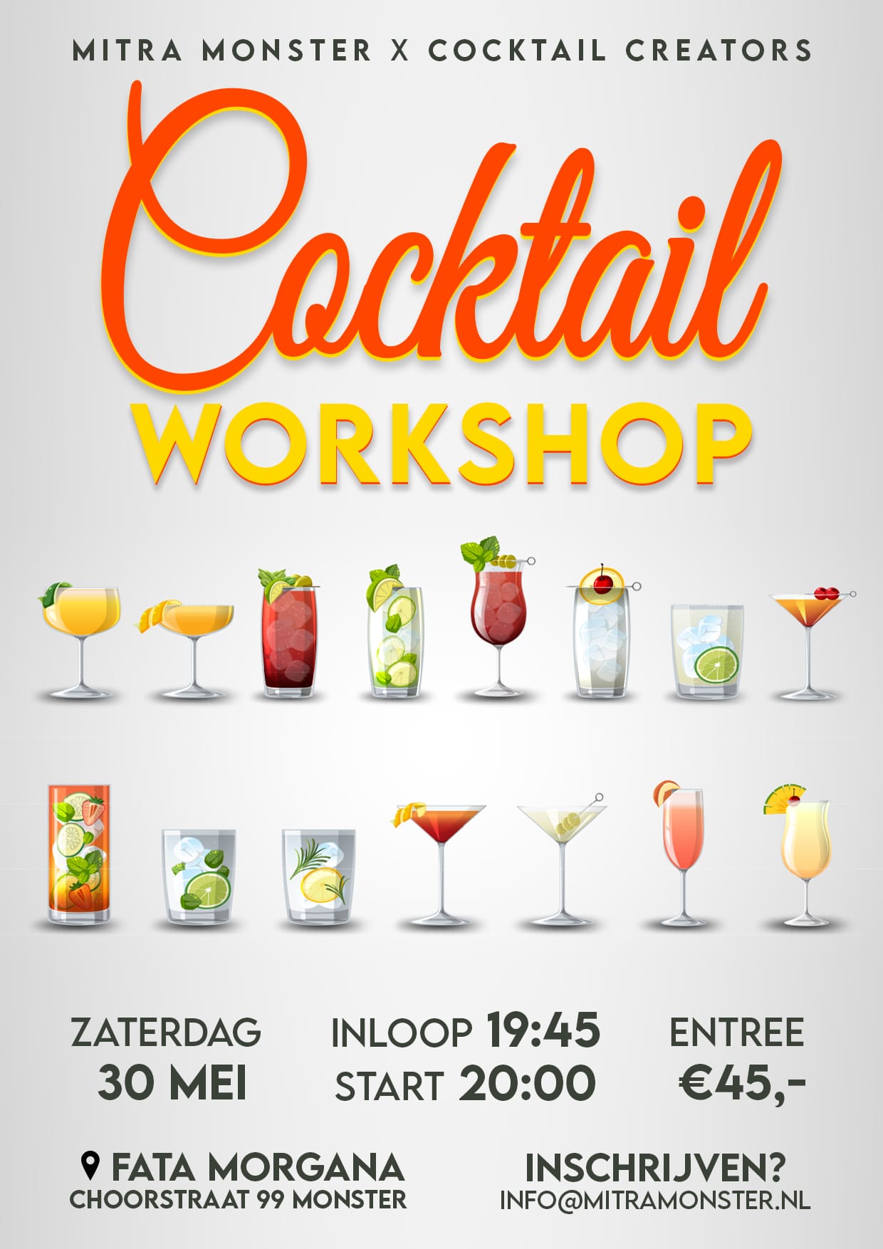 Flyer Cocktail Workshop