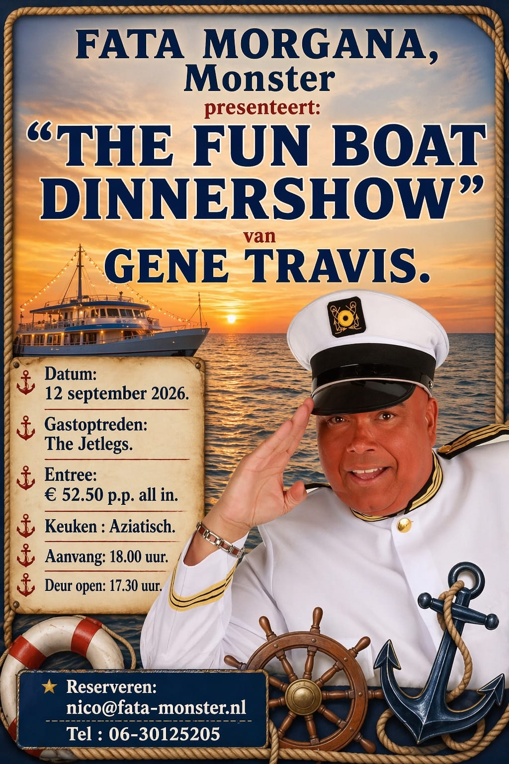 Flyer Fun Boat Dinnershow